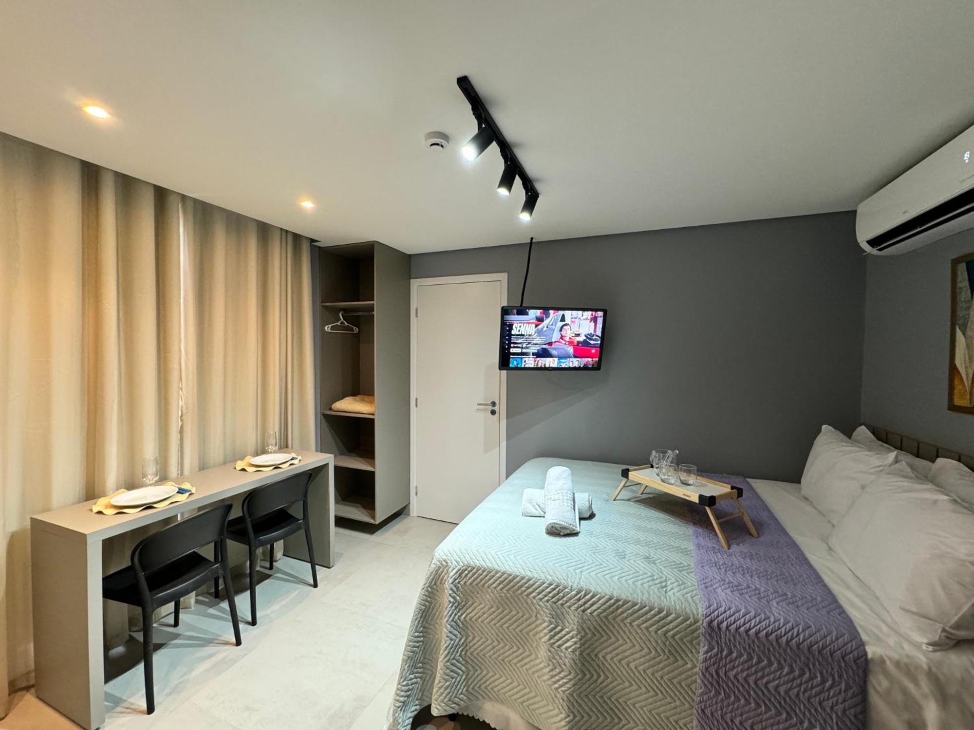 Apartamento Flat Ozean Completo 2 Pessoas Na Beira-mar Do Bessa *